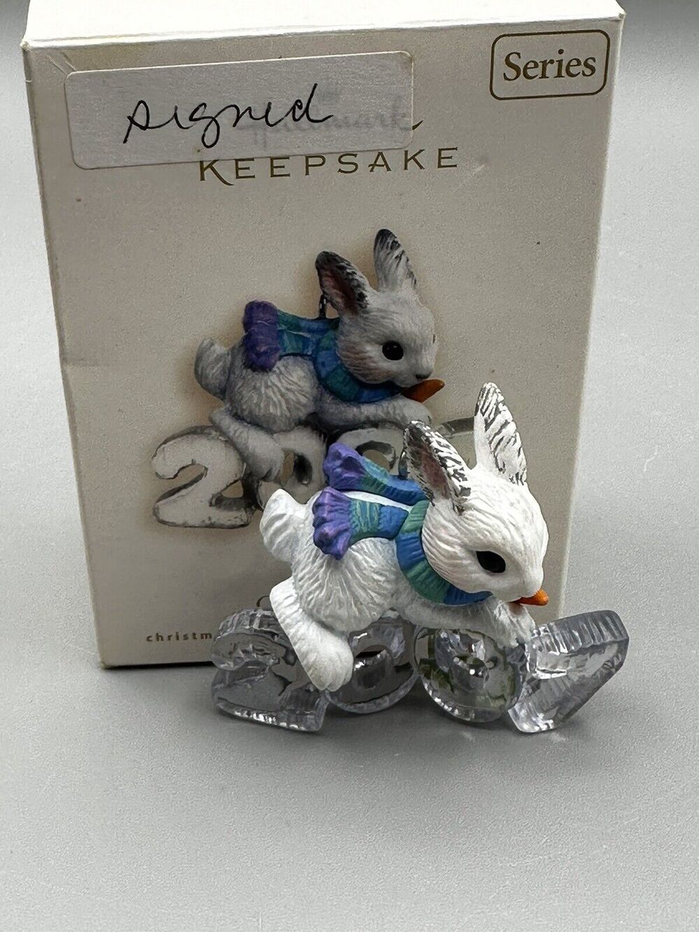 Hallmark Keepsake Cool Decade Series 2007 #7 Bunny QX7137 Signed Tammy Haddix